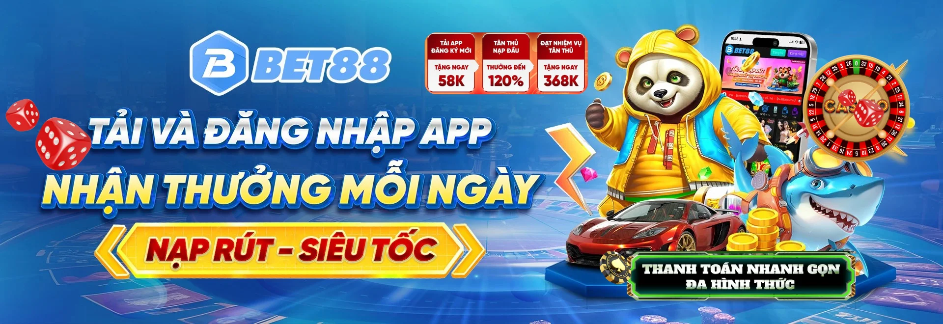 Banner nhà cái Bet88