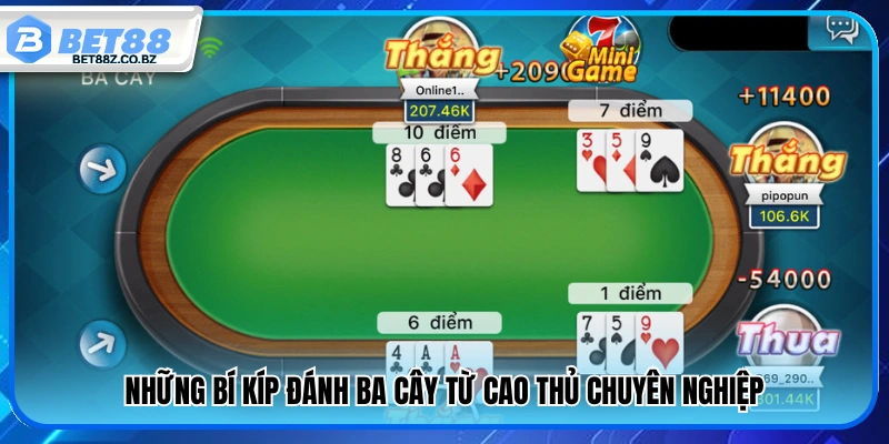 Bí kíp đánh ba cây hiệu quả từ người chơi lâu năm 